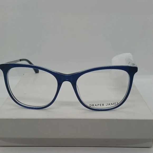 NWT WOMEN'S DRAPER JAMES EYEGLASS FRAMES DJ5034 INDIGO - Picture 1 of 4